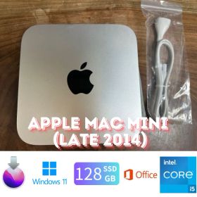 「美品」Apple Mac mini (Late 2014)/CPUi5 1.4ghz/4GB/SSD128GB+HDD500GB/Office2021/CJ256-2