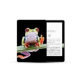 MightySkins Skin Compatible with Kindle Paperwhite 5 6.8-inch 11th Gen (2021) Full Wrap - Hangin Tree Frog | Protective, and Unique Vinyl _並行輸入