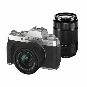 【中古】【1年保証】【美品】FUJIFILM X-T200 ダブルズームレンズキット シルバー