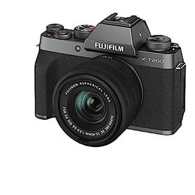 【中古】FUJIFILM ミラーレス一眼カメラ X-T200レンズキット ダークシルバー X-T200LK-DS