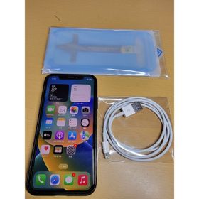 アイフォーン(iPhone)のアップル iPhoneX 256GB シルバー SIMフリー(スマートフォン本体)