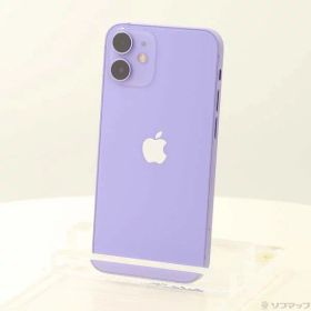 【中古】Apple(アップル) iPhone12 mini 64GB パープル MJQC3J／A SIMフリー 【258-ud】