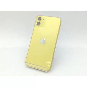 【中古】Apple au 【SIMロック解除済み】 iPhone 11 64GB イエロー MWLW2J/A【三宮センター】保証期間1ヶ月【ランクC】