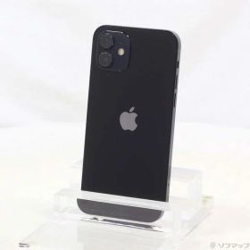 【中古】Apple(アップル) iPhone12 64GB ブラック MGHN3J／A SIMフリー 【344-ud】