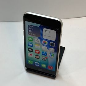 ジャンク/訳あり iPhone SE3 128GB 国内版SIMフリー 電池80％■画面背面美