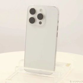 【中古】Apple(アップル) iPhone15 Pro 128GB ホワイトチタニウム MTU83J／A SIMフリー 【276-ud】