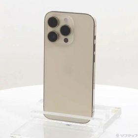 【中古】Apple(アップル) iPhone14 Pro 128GB ゴールド MQ073J／A SIMフリー 【297-ud】