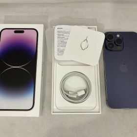 【期間限定セール】アップル Apple 【SIMフリー】iPhone14 Pro Max 256GB ディープパープル MQ9E3J/A 【中古】