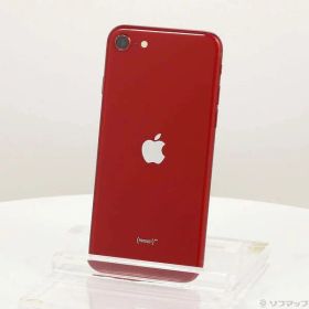 【中古】Apple(アップル) iPhone SE 第3世代 64GB プロダクトレッド MMYE3J／A SIMフリー 【348-ud】