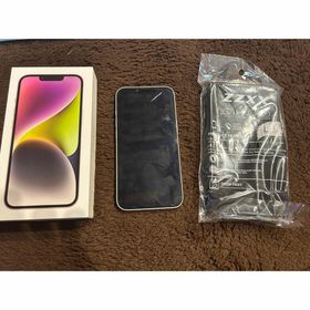 iPhone14 256GB ホワイト ケース付き(スマートフォン本体)