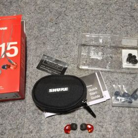 SHURE SE215 有線イヤフォン レッド