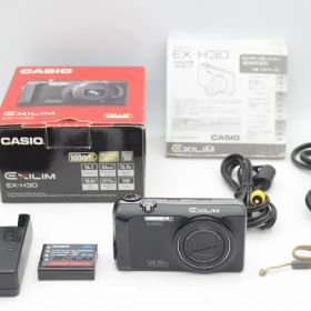 訳あり品 CASIO カシオ EXILIM EX-H30 コンパクトデジタルカメラ ブラック 元箱付 250902b