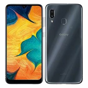 【中古】【安心保証】 GALAXY A30 SCV43[64GB] au ブラック
