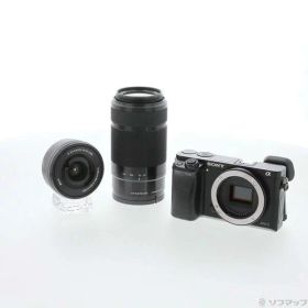 【中古】SONY(ソニー) 期間特価対象品 α6000 ILCE-6000Y ブラック ダブルズームレンズキット 【348-ud】