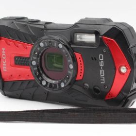 ☆★動作品★リコー RICOH WG-60 コンパクトデジタルカメラ レッド ストラップ 現状品 訳あり品 ジャンク品★ ♯432