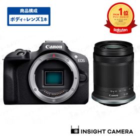 キヤノン EOS R100 ボディ ブラック + 高倍率ズームレンズセット RF-S18-150mm F3.5-6.3 IS STM APS-C イオス ミラーレス一眼カメラ 軽量モデル コンパクト 自撮り Canon（出荷後転送不可）