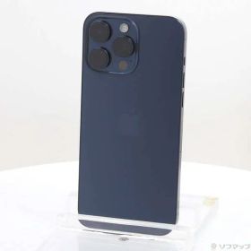 〔中古品〕 iPhone15 Pro Max 512GB ブルーチタニウム MU6X3J／A SIMフリー【348】
