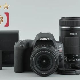 Canon キヤノン 【中古】Canon キヤノン EOS Kiss X9 ダブルズームキット ブラック シャッター回数僅少 デジタル一眼レフカメラ