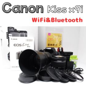 WiFi&Bluetooth】Canon EOS Kiss x9i ダブルレンズ