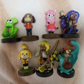 ニンテンドウ(任天堂)のamiibo ガール コジャケ オクトリング イカ ケント しずえ リサ ７個(その他)