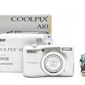 ★良品★ ニコン Nikon COOLPIX A10 シルバー 元箱付属 コンパクトデジタルカメラ Y0812#A2184