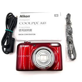 超美品 Nikon COOLPIX A10 レッド デジタルカメラ