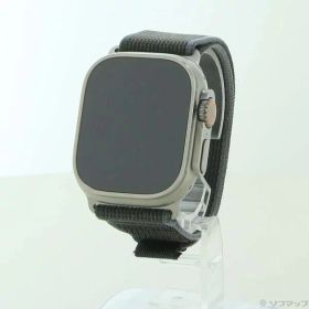 【中古】Apple(アップル) Apple Watch Ultra 2 GPS + Cellular 49mm チタニウムケース ブルー／ブラックトレイルループ 【344-ud】