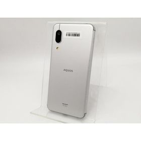 【中古】SHARP 楽天モバイル 【SIMフリー】 AQUOS sense3 lite シルバーホワイト SH-RM12【大須2】保証期間１ヶ月【ランクC】