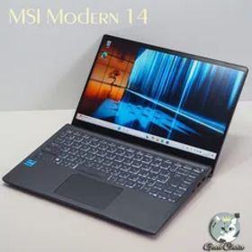 MSI Modern 14、Windows 11Pro、i3-1115G4、整備番号MI0802