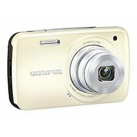 【中古】OLYMPUS デジタルカメラ VH-210 ホワイト 1400万画素 光学5倍ズーム DIS ハイビジョンムービー 3.0型LCD 広角26mm 3Dフォト機能 VH-210 WHT(コンパクトデジタルカメラ)