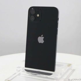【中古】Apple(アップル) iPhone12 64GB ブラック MGHN3J／A SIMフリー 【348-ud】