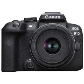 【中古】Canon ミラーレス一眼カメラ EOS R10 レンズキット(RF-S18-45)ブラック/APS-C/EOSR10-1845ISSTMLK
