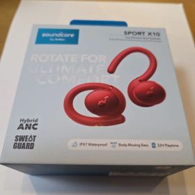 Anker Soundcore SPORT X10 ワイヤレスイヤホン レッド