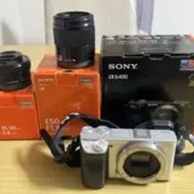 SONY α6400ボディ+レンズ2本SEL50F18 SELP1650箱付美品
