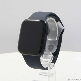 〔中古〕Apple(アップル) Apple Watch SE 第2世代 GPS 44mm ミッドナイトアルミニウムケース ミッドナイトスポーツバンド〔377-ud〕