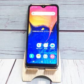 au Galaxy A20 SCV46 Black 本体 白ロム SIMロック解除済み SIMフリー B446535