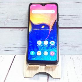 au Galaxy A20 SCV46 Black 本体 白ロム SIMロック解除済み SIMフリー B464695