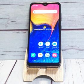 au Galaxy A20 SCV46 Black 本体 白ロム SIMロック解除済み SIMフリー B431297