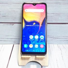 au Galaxy A20 SCV46 Black 本体 白ロム SIMロック解除済み SIMフリー B664186