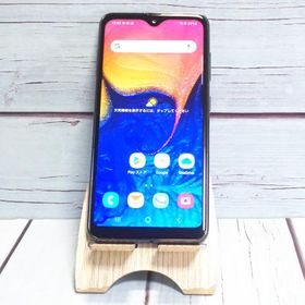 au Galaxy A20 SCV46 Black 本体 白ロム SIMロック解除済み SIMフリー B701659