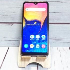 au Galaxy A20 SCV46 Black 本体 白ロム SIMロック解除済み SIMフリー 706682