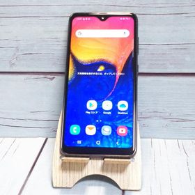 au Galaxy A20 SCV46 Black 本体 白ロム SIMロック解除済み SIMフリー B713571