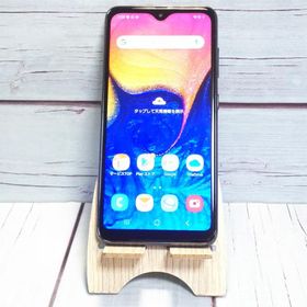 au Galaxy A20 SCV46 Black 本体 白ロム SIMロック解除済み SIMフリー B169624