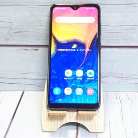 au Galaxy A20 SCV46 Black 本体 白ロム SIMロック解除済み SIMフリー B443680