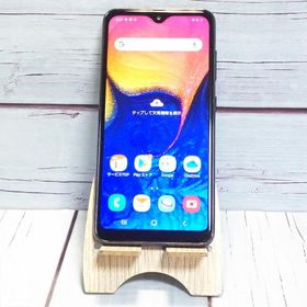 au Galaxy A20 SCV46 Black 本体 白ロム SIMロック解除済み SIMフリー B177254