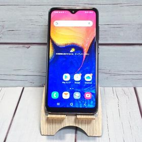 au Galaxy A20 SCV46 Black 本体 白ロム SIMロック解除済み SIMフリー 313693