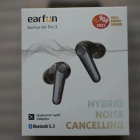 EarFun Air Pro 3 ノイズキャンセリング43dB ブラック