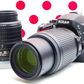 Nikon D5100❤スマホに転送できる！❤自撮り＆動画撮影可❤ダブルレンズ