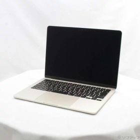 【中古】Apple(アップル) 〔展示品〕 MacBook Air 13.6-inch Early-2024 MRXT3J／A Apple M3 8コアCPU_8コアGPU 8GB SSD256GB スターライト 〔15.7 Sequoia〕 【262-ud】