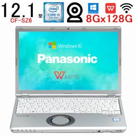 【マラソン10%オフクーポン】Panasonic Let`s note CF-SZ6 第七世代 Core i5 メモリ8GB SSD 128GB WIFI カメラ Bluetooth 12.1フルHD液 WPSOffice Win 10 Pro 中古ノートパソコン